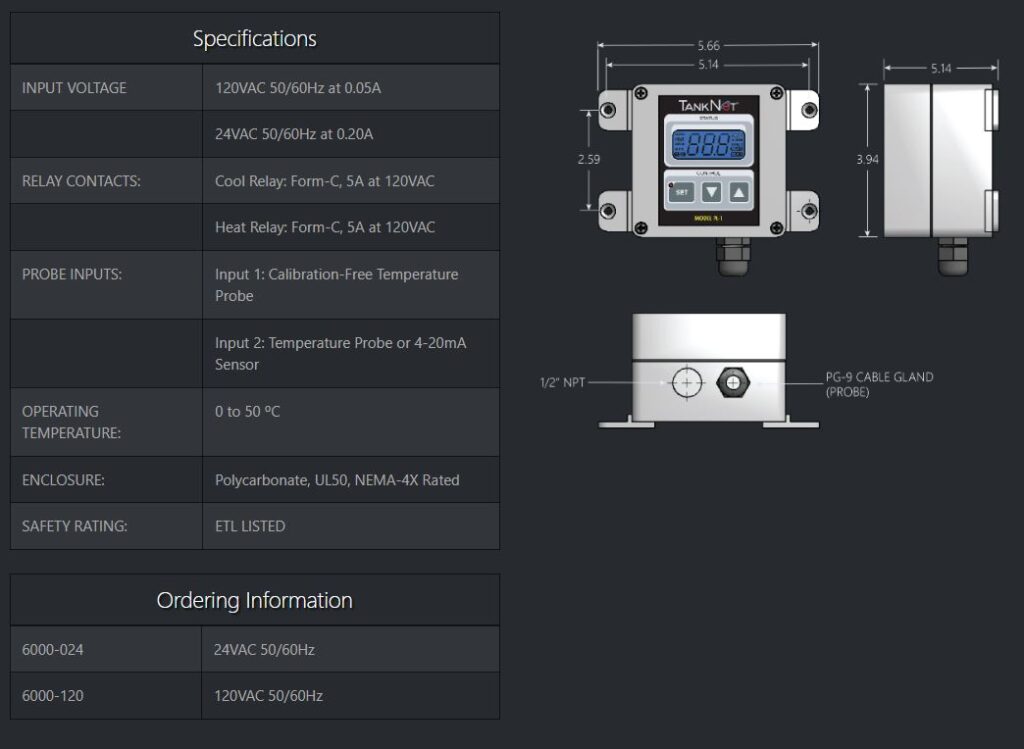 Automatic Temperature Control - TankNet - Cellar-Tek Supplies - %wc_brand%